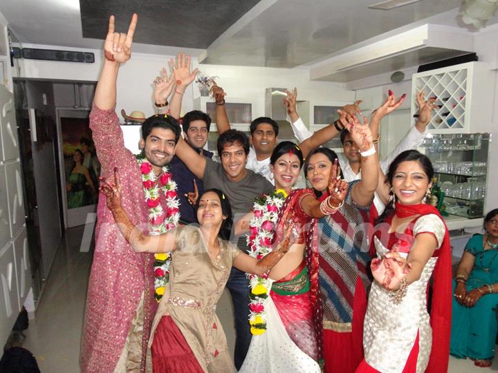 Gurmeet & Debina's with childhood friend in their wedding