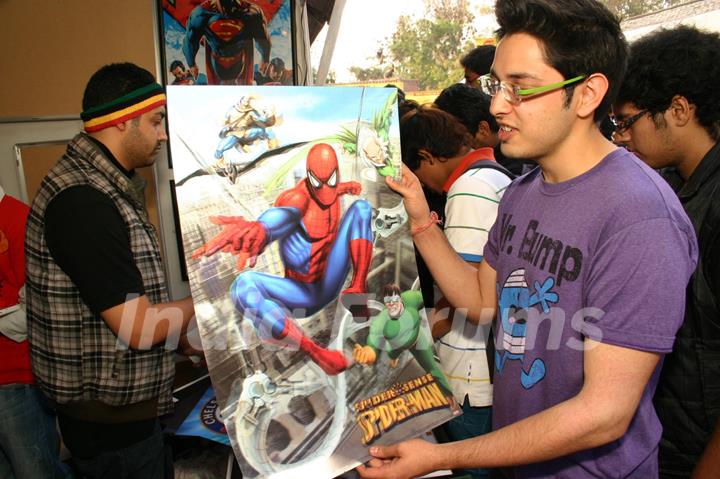 The 1st Annual Indian Comic Com at Dilli Haat, in New Delhi on Saturday. .