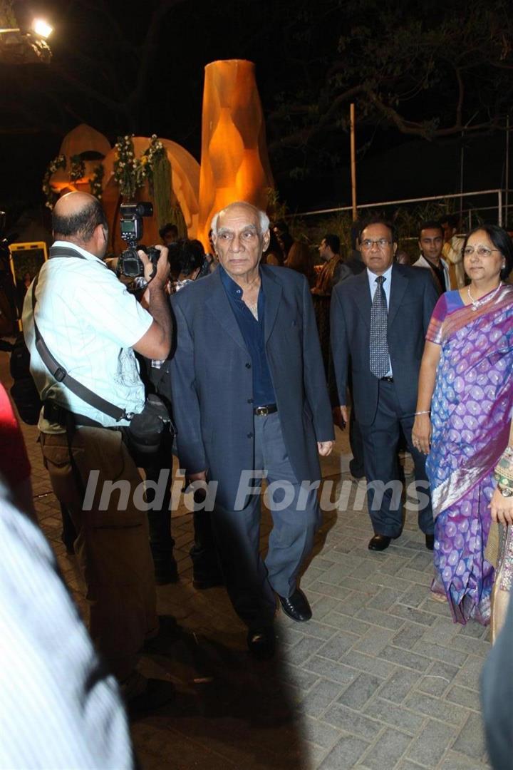 Yash Raj Chopra at Videocons Venuegopal Dhoots Daughter Marriage