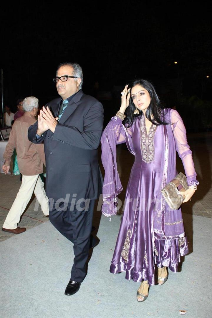 Boney Kapoor and Sridevi at Videocons Venuegopal Dhoots Daughter Marriage