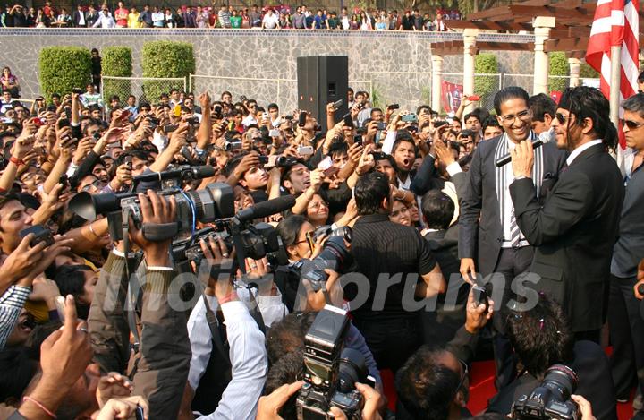 Shahrukh Khan at IIPM (B-School) in New Delhi