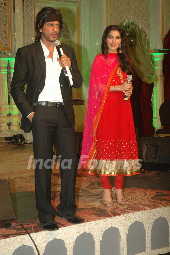 Shah Rukh Khan and Sophie Chowdhary unveils Mughal-e-Azam documentary at JW Marriott, Juhu. .