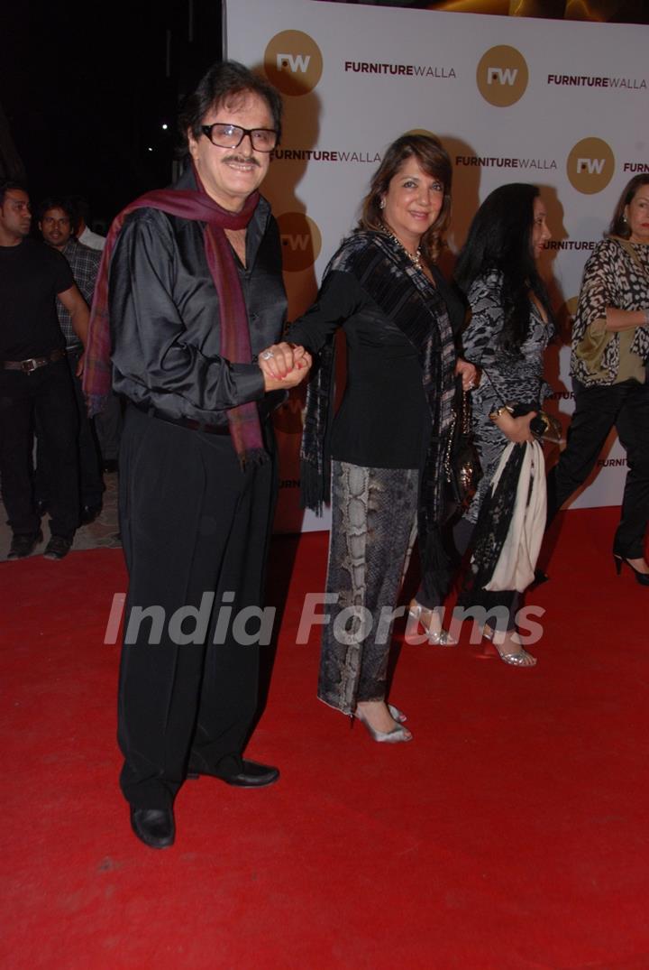 Sanjay Khan grace Laila Khan's furniturewala launch at Worli, Mumbai. .