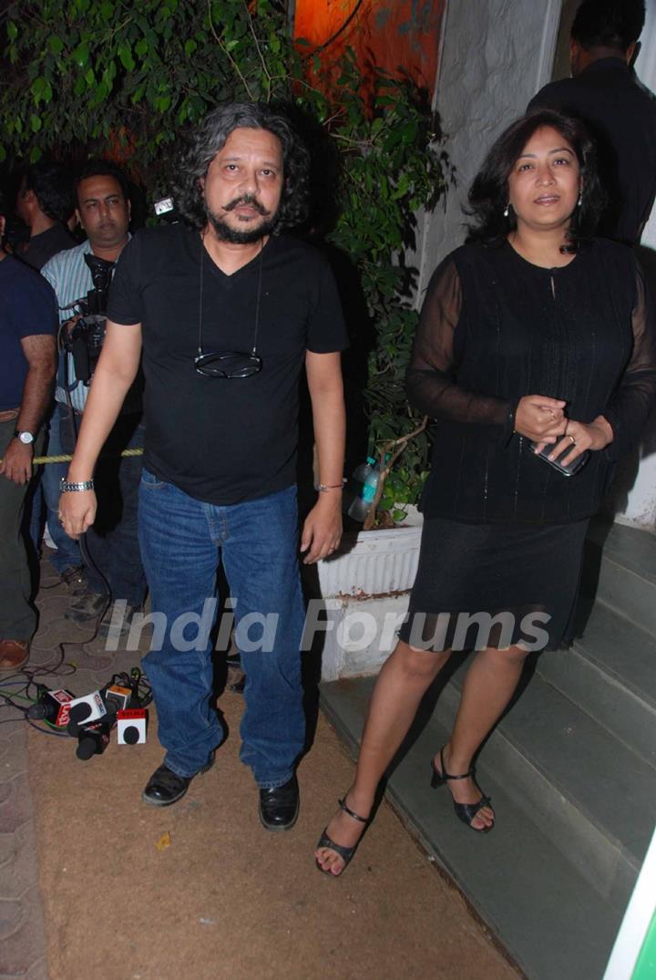 Rakeysh Omprakash Mehra at Shahid Kapoor's birthday celebration at Olive, Bandra