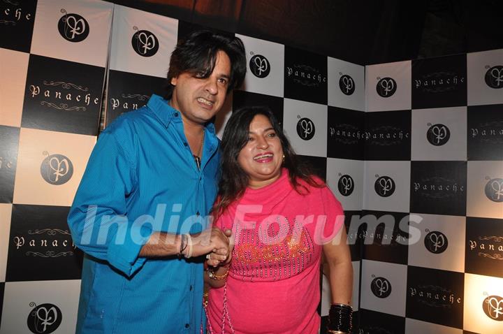 Rahul Roy and Dolly Bindra at launch of 'Panache' lounge-bar