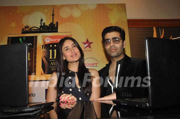 Kareena Kapoor and Karan Johar at IIFA Voting Weekend 2011 at Hotel JW Marriott in Juhu, Mumbai