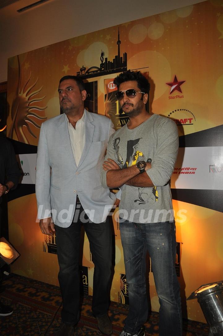 Ritesh Deshmukh and Boman Irani at IIFA Voting Weekend 2011 at Hotel JW Marriott in Juhu, Mumbai