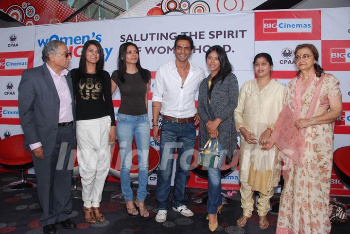 Arjun Rampal, Neetu and Sherlyn at CPAA women's day celeberations at IMAX Wadala. .