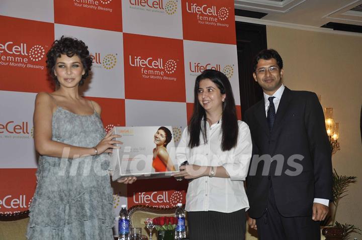 Lisa Ray launches Lifecell Femme Taj Colaba, Mumbai. .