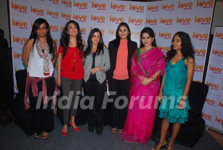 Mini Mathur and Tanishta Chaterjee at Big Love CBS channel launch. .