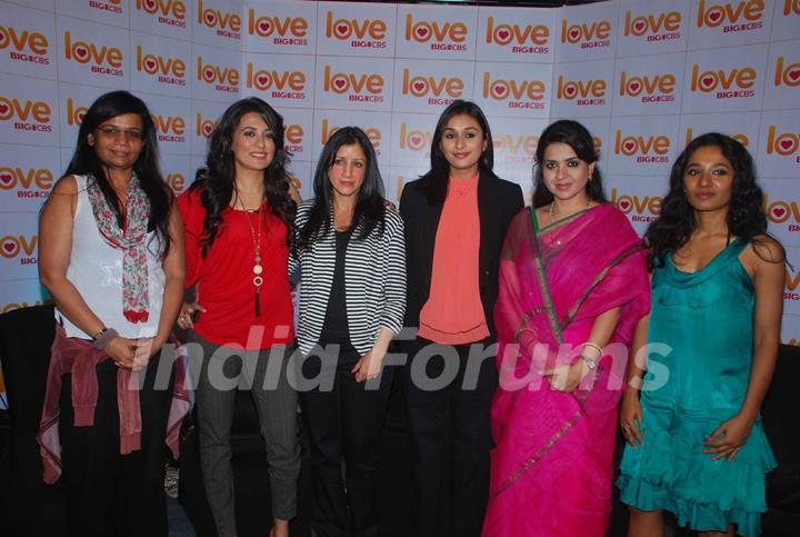 Mini Mathur and Tanishta Chaterjee at Big Love CBS channel launch