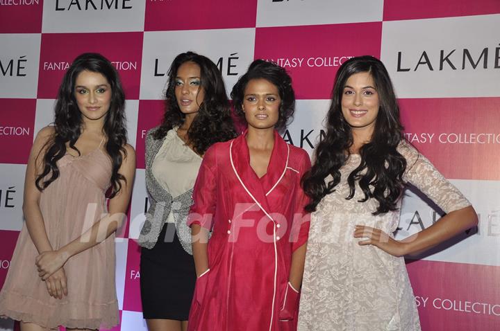 Models at Lakme fantasy collection launch, Olive. .