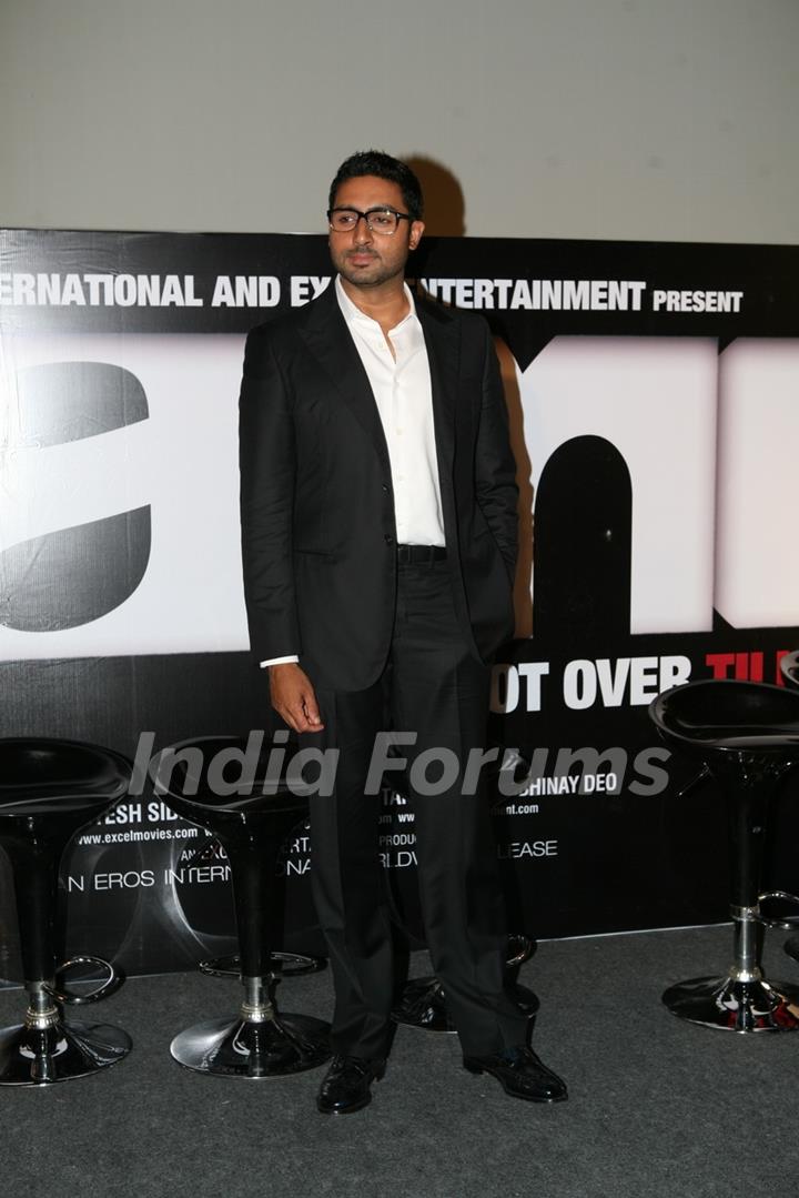 Abhishek Bachchan at Game film Press Conference at Cinemax Versova, Mumbai