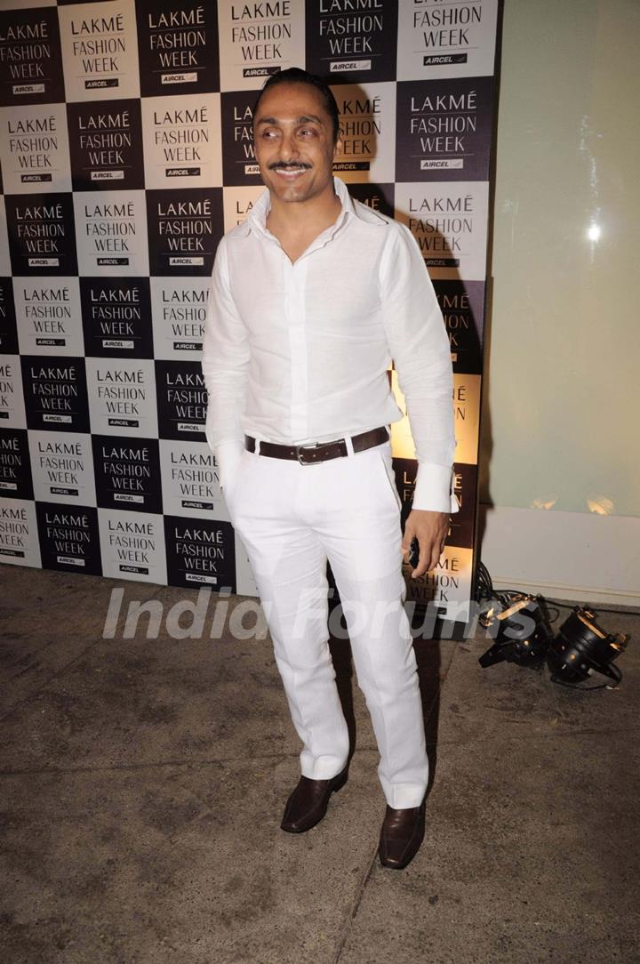 Rahul Bose on day 1 Lakme Fashion Week for designer Anamika Khanna. .