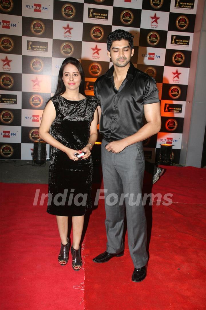 Aditya Redij and Natasha Sharma at BIG STAR IMA Awards