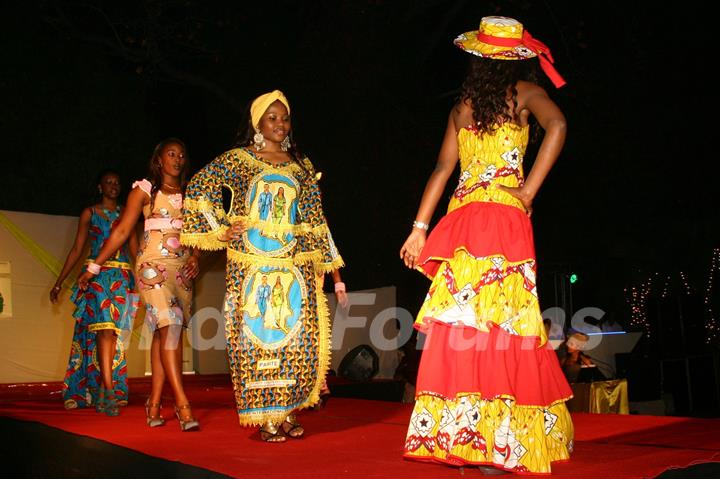 Fashion Show at the Charity African Gala Evening organized by Association of spouses of African Heads of Mission,in New Delhi on Friday..