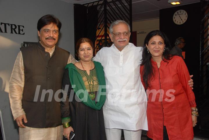 Gulzar at Rekha Bharadwaj's play premiere show at Prithvi. .