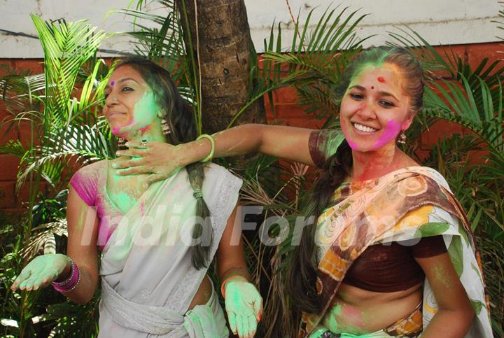 T.V actress Shweta Salve and Narayani Shastri at Zoom party in Tulip star on 20th March 2011..