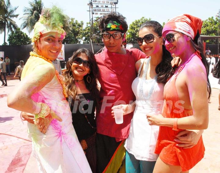 Rohit Verma at Zoom Holi Party in Tulip star