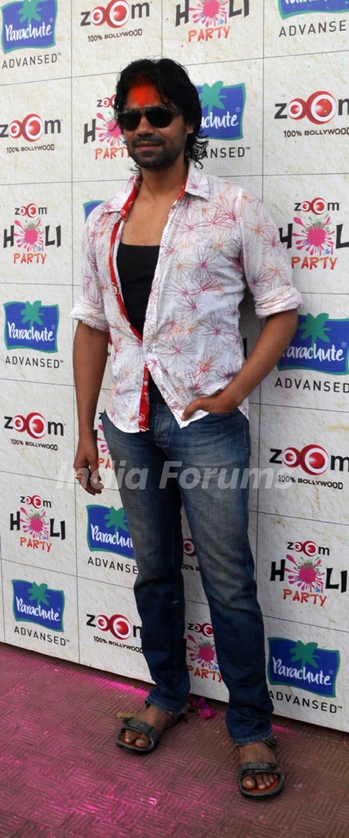 Gaurav Chopra at Zoom Holi Party in Tulip star