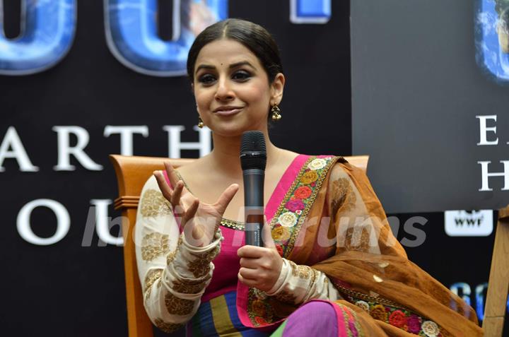 Vidya Balan at WWF World Earth Hour event at ITC Grand Maratha, Mumbai. .