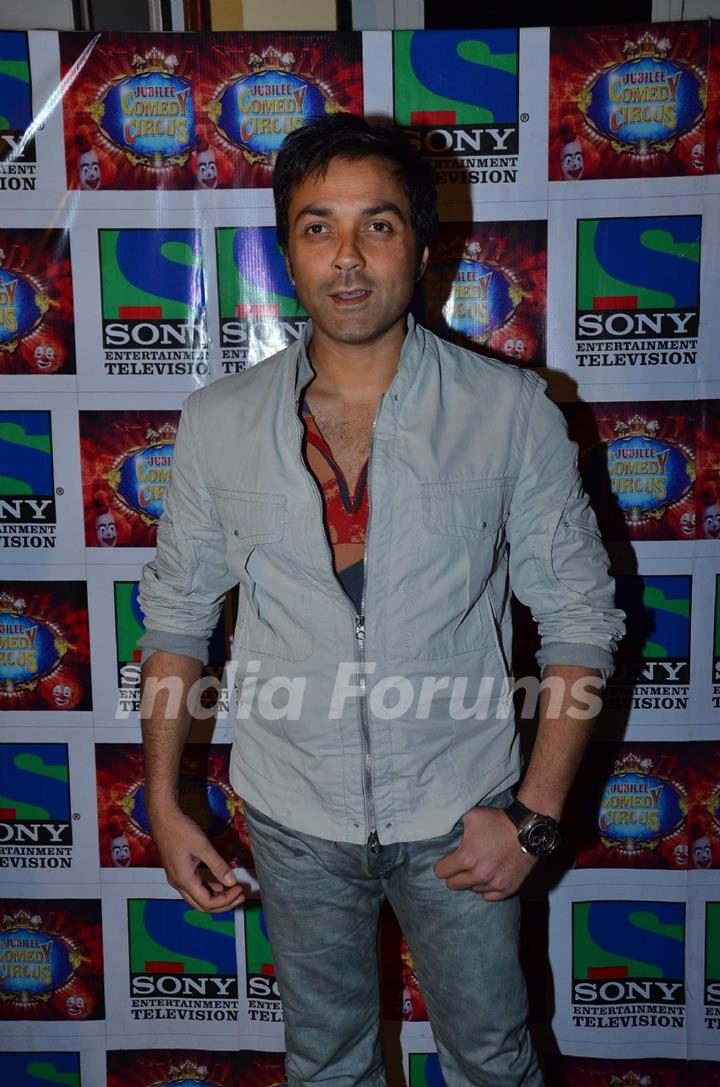 Bobby Deol on the set of Comedy Circus. .