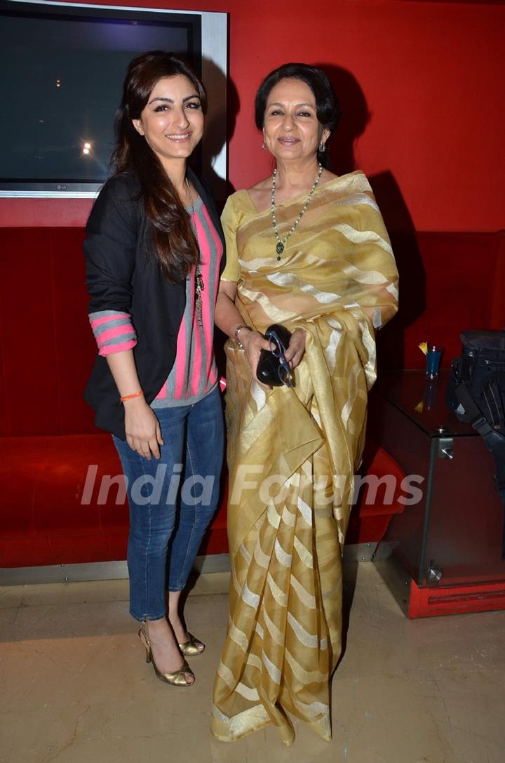 Sharmila and Soha at 'Life Goes On' film screening. .