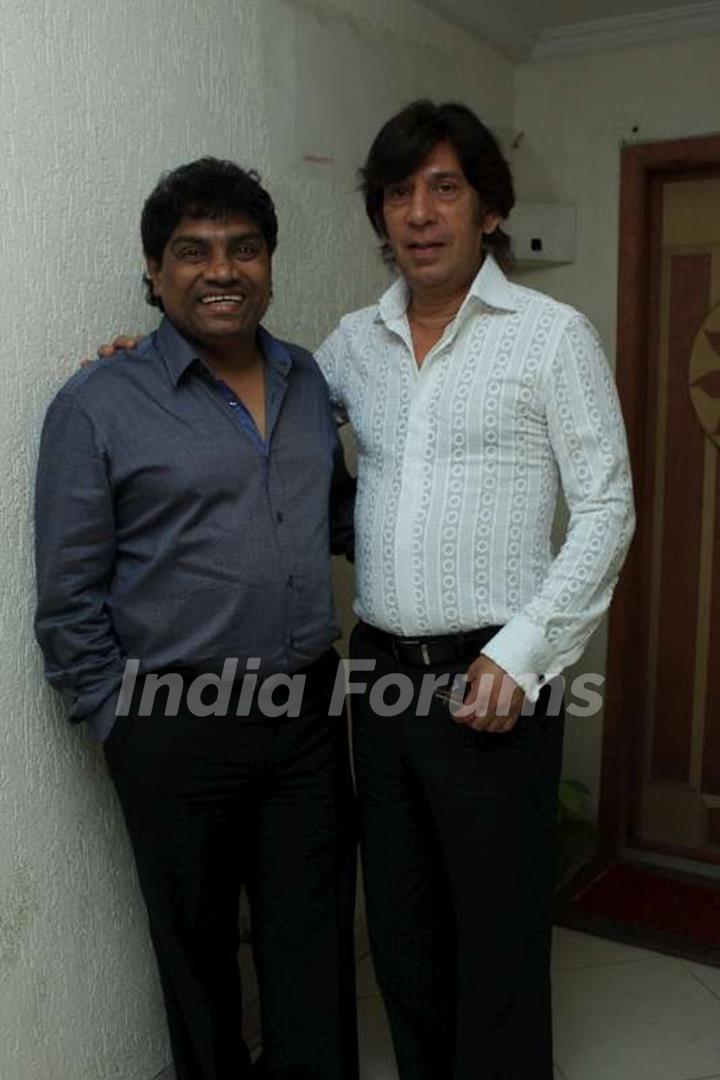 Johny Lever at Aftab Shivdasani place