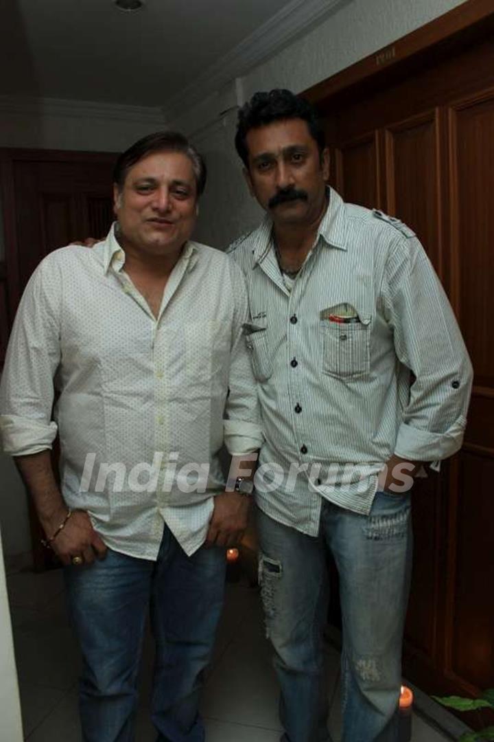 Manoj Joshi and Mukesh Tiwari at Aftab Shivdasani place