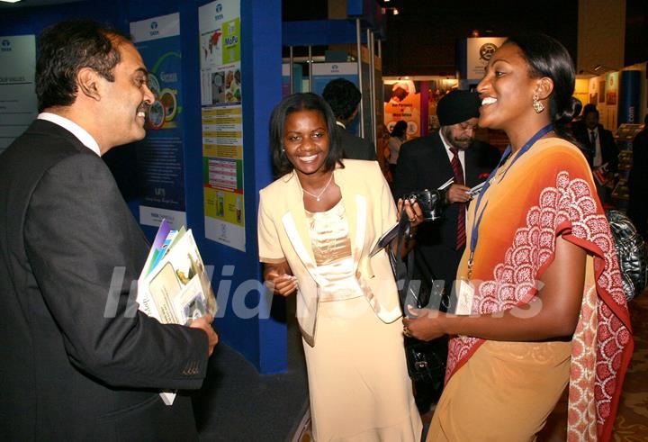 Delegates at the exhibition area during the  ''7th CII-Exim Bank Conclave on India Africa Project Partnership 2011