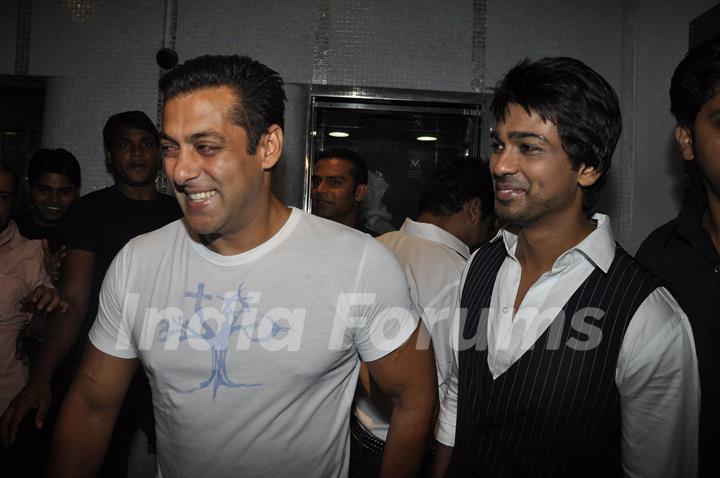 Salman Khan at Nikhil Dwivedi wedding Reception party. .