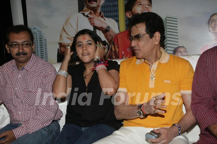 Jeetendra and Ekta Kapoor at release of Film 'Taryanche Beth'