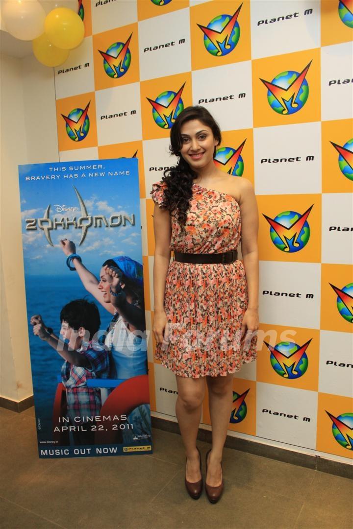 Manjari Fadnis at Music launch of movie 'Zokkomon' at Planet M, Churchgate, Mumbai