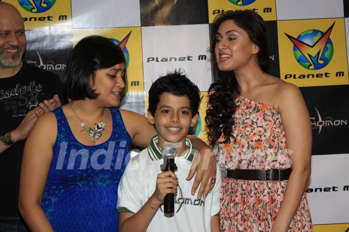 Darsheel Safary and Manjari Fadnis at Music launch of movie 'Zokkomon' at Planet M,Churchgate,Mumbai