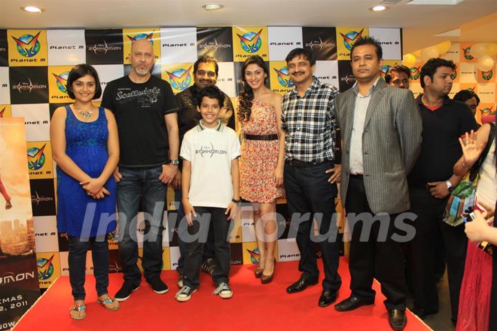 Cast and crew at Music launch of movie 'zokkomon' at Planet M, Churchgate, Mumbai