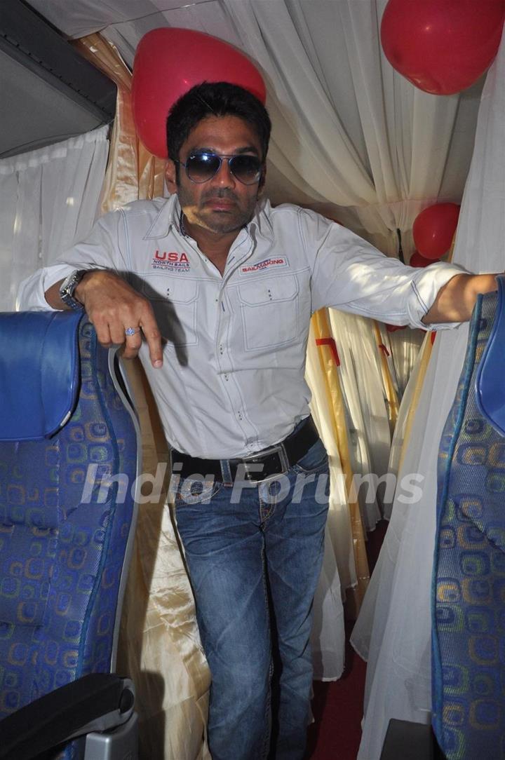 Sunil Shetty during the promotion of their film 'Thank You'