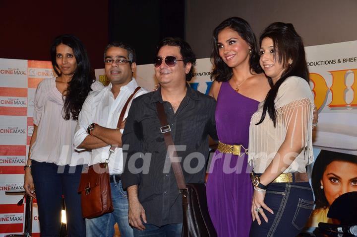 Lara and Vinay promote Chalo Dilli film at Cinemax. .