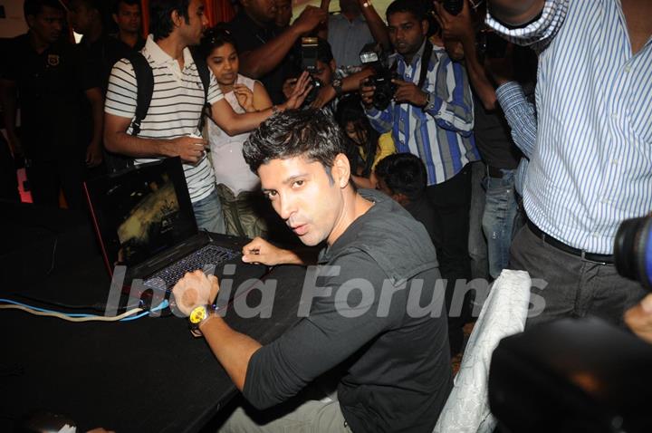 Farhan Akhtar at Zapak.com Game film event at Novotel