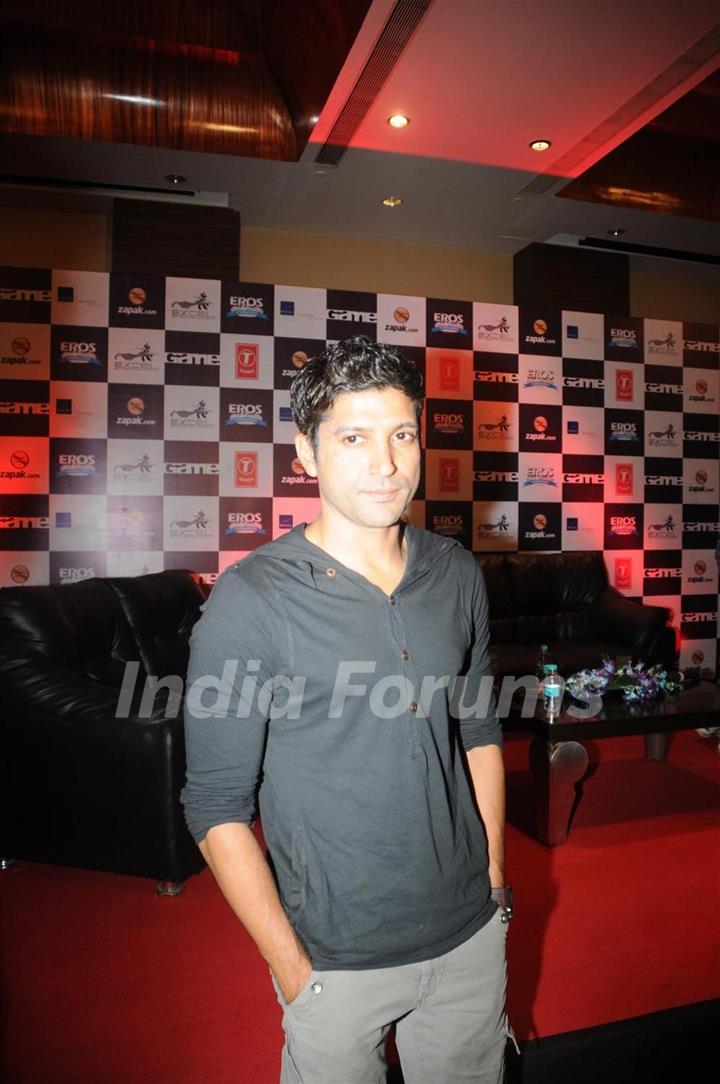 Farhan Akhtar at Zapak.com Game film event at Novotel