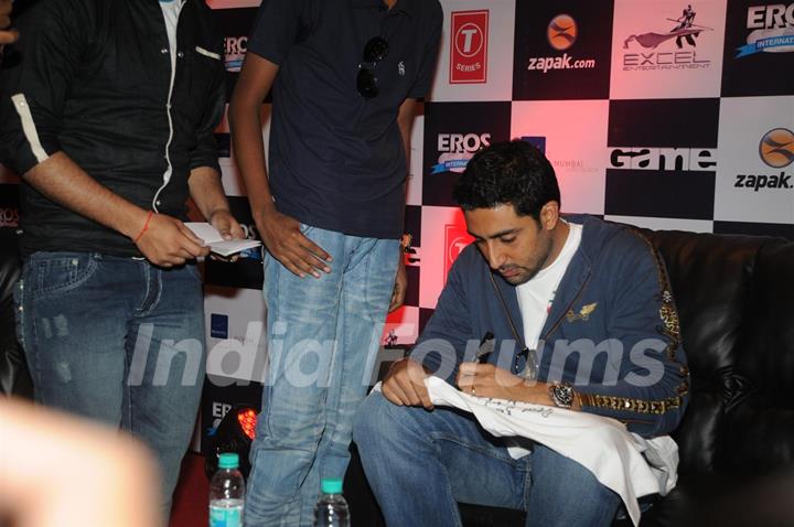 Abhishek Bachchan at Zapak.com Game film event at Novotel