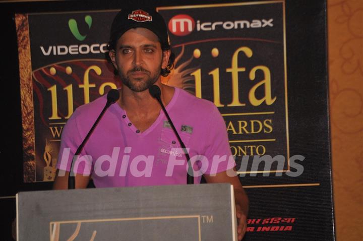 Hrithik Roshan at IIFA Awards nomination in Toronto, Ontario, Canada