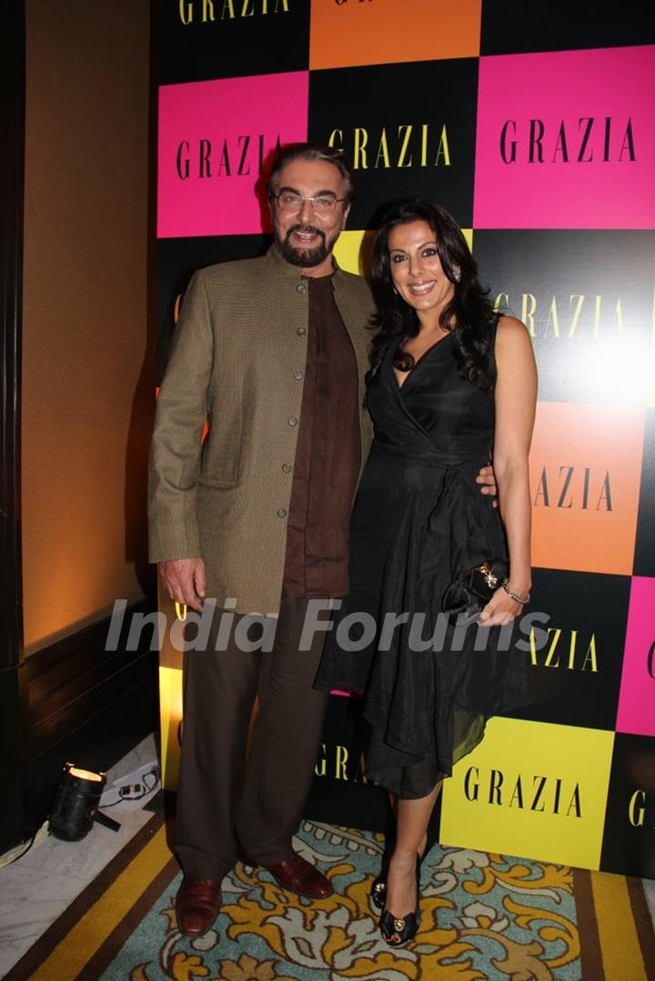 Kabir and Pooja Bedi at Grazia Magazine 3rd Anniversary in style