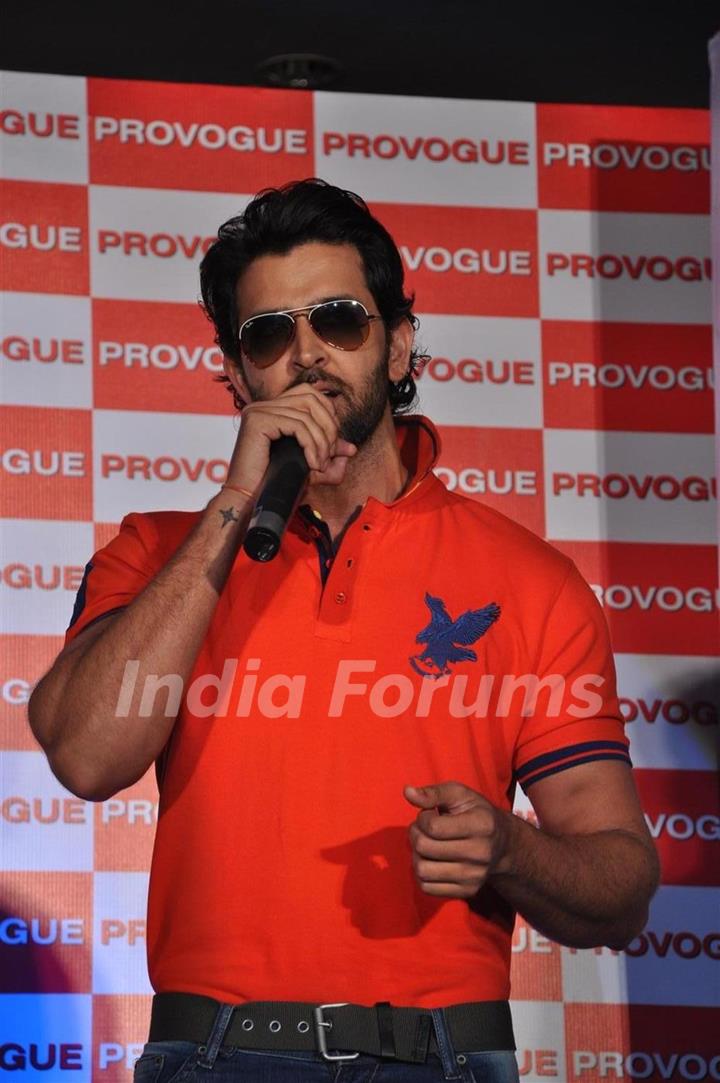 Hrithik Roshan Provogue’s brand ambassadors unveiled its new Spring Summer Catalouge