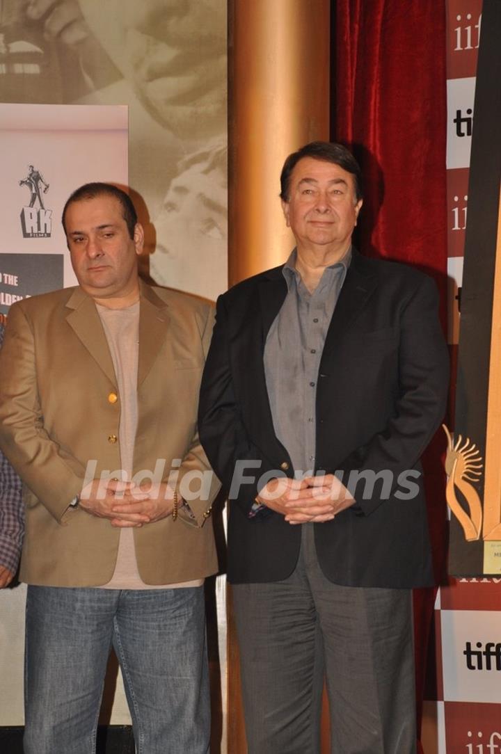 Randhir & Rajiv Kapoor at IIFA-Raj Kapoor event at JW Marriott, Juhu, Mumbai
