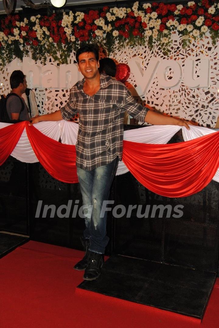 Akshay Kumar at Premiere of Thank You movie at Chandan, Juhu, Mumbai