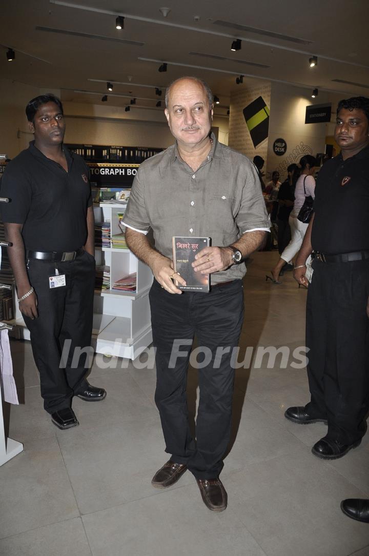 Anupam Kher unveil Broken Melodies Book at Landmark in Mumbai on Friday Night. .