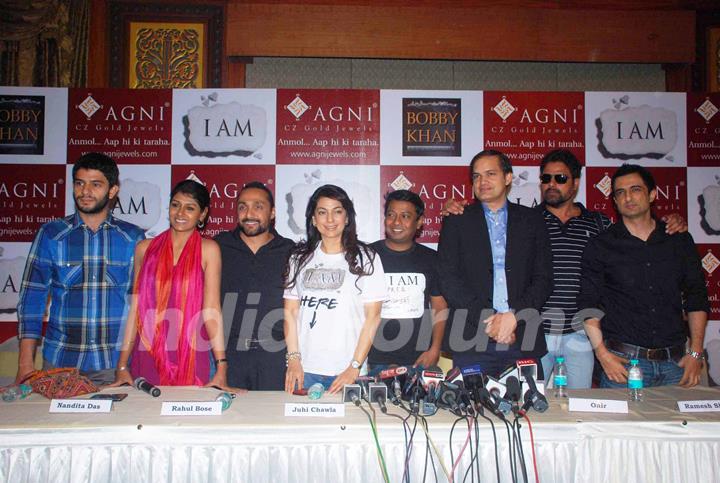 Juhi Chawla, Rahul Bose, Sanjay Suri & Nandita Das grace I AM media meet at Sea Princess, Juhu, Mumb