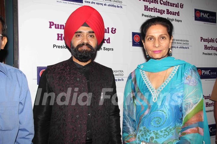 Charan Singh Sapra and Parineet Kaur at Baisakhi Di Raat celebration by Punjab cultural