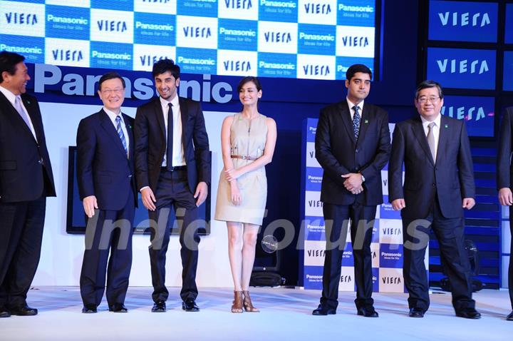 PC to announce Ranbir Kapoor and Dia Mirza as Panasonic's Brand Ambassador at Grand Hyatt