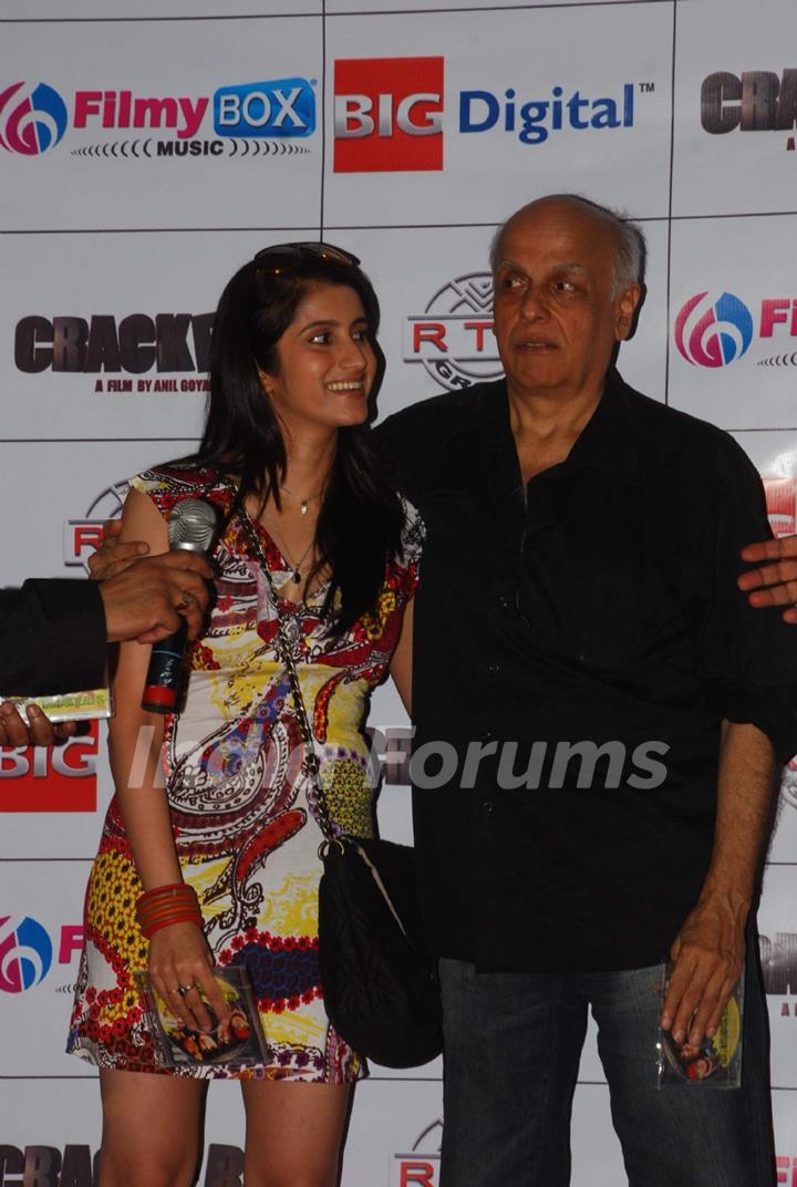 Mahesh Bhatt & Smily Suri at Crackers music launch at Juhu